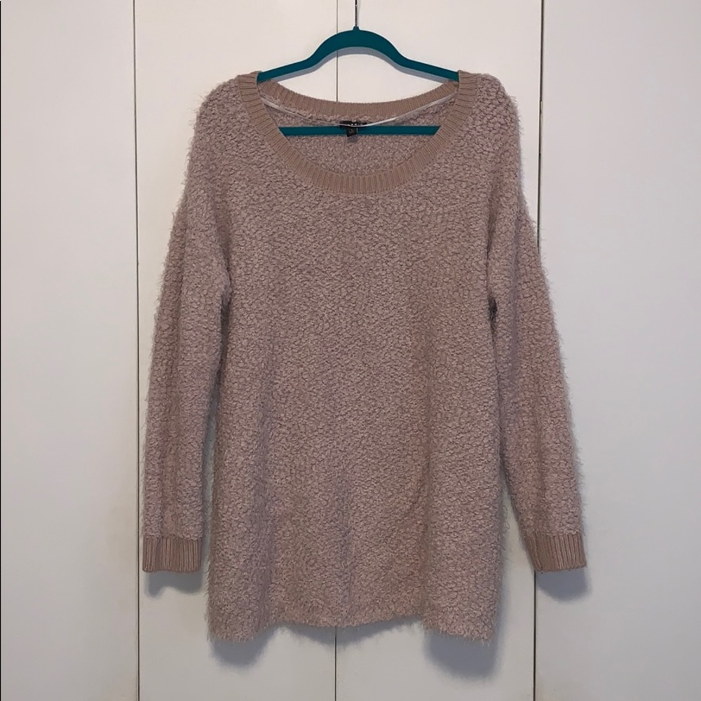 Mauve fuzzy sweater